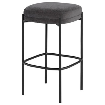 Damali Bar and Counter Stool Backless Set Of 2, Cement, Counter