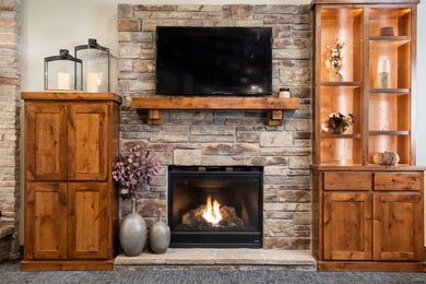 Fireplaces with Built-in Cabinets