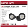 LED Security Light - Dual Head - Black Finish - 4000K