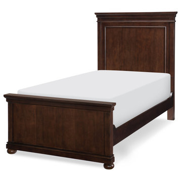 Canterbury Complete Panel Bed, Twin, Warm Cherry