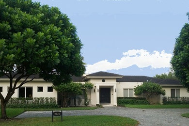Example of a trendy exterior home design in Miami