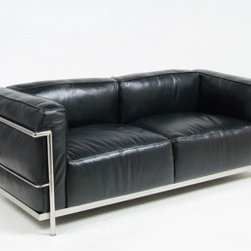 Le Corbusier: LC3 Down Feathers Relaxed Sofa Reproduction - Loveseats