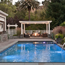 firepit and pool