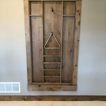 Hidden Door Pool Cue Rack