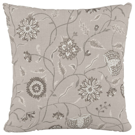 18" Decorative Pillow Polyester Insert, Dahlia Taupe