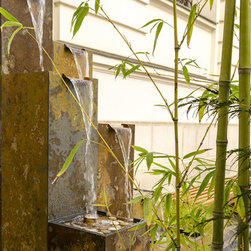 Zen Water Fountain --- bluConcept - Outdoor Fountains And Ponds