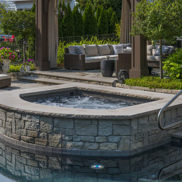 Stone Spa by Pool