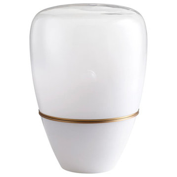 Savoye Table Lamp, 1-Light, Aged Brass, Iron, Glass, 23.25"H (10542 MDTEN)