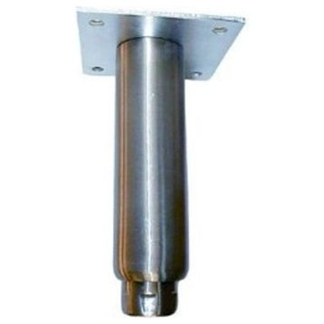 Component Hardware Stainless Steel Adjustable Leg Leveler, 6"