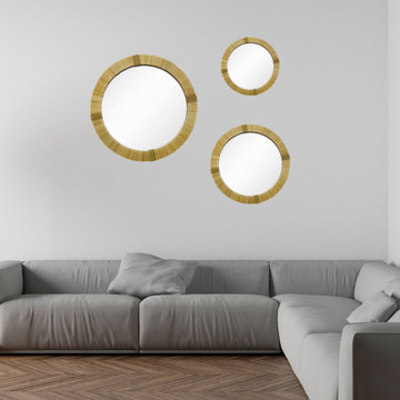 Handmade Moroccan Raffia Mirrors