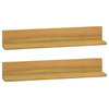 Vidaxl Wall Shelves 2-Piece 23.6"x3.9"x3.9" Solid Wood Teak