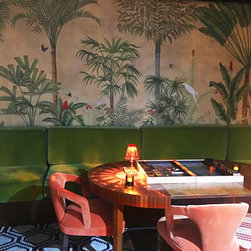 Panoramic Chinoiserie wallpaper mural - Products