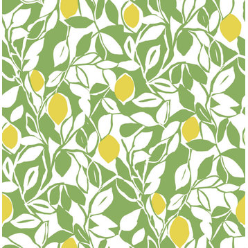 NUS4160 Meyer Peel & Stick Wallpaper in Green Yellow White