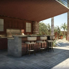 outdoor kitchen
