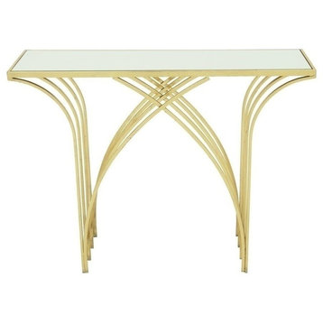 Modern Gold Metal Console Table 65550