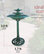 Alpine Tiered Pedestal Garden Water Fountain and Birdbath, Dark Green, 35" Tall