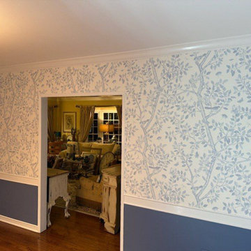 Wallpaper installation Living Room in Philadelphia