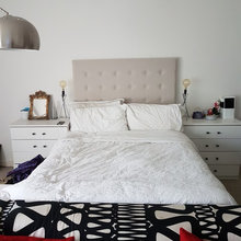 bedroom oak wall mock up