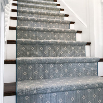 Blue Diamond Custom Stair Runner