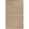 Naturals Solid Pattern Jute/ Cotton Taupe/Gray Area Rug ( 8x10 )