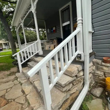 Covered Porch and Two-Car Carport for a 1920s Home | Weatherford, TX