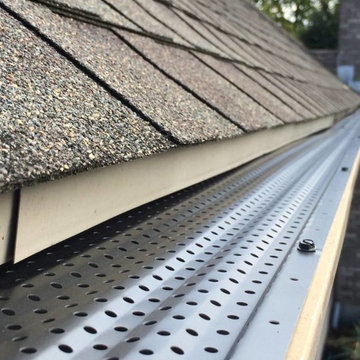 Perforated Metal Leaf Guards Keep Your Gutters Clean