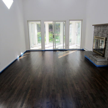 SAG HARBOR - HOME REMODEL! JACOBEAN/EBONY STAIN + BONA MEGA