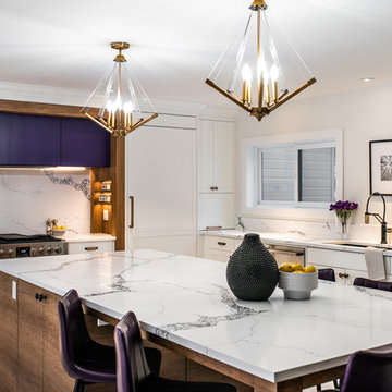 Purple accents