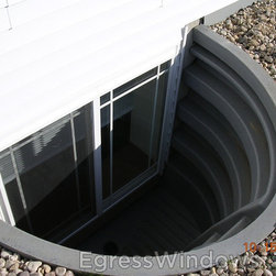 Rhino Egress Window Well in Granite - Windows And Doors