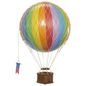 Floating the Skies Decorative Hot Air Balloon, Rainbow