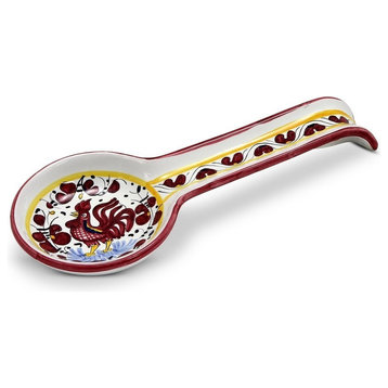 Orvieto Red Rooster Spoon Rest