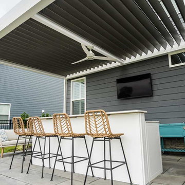 Residential: Motorized Louvered Pergola in Virginia Beach, VA