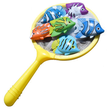 9" Colorful Weighted Fish Catching Water Game