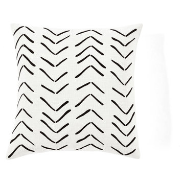 Hygge Row Decorative Pillow Cover White Single 20x20