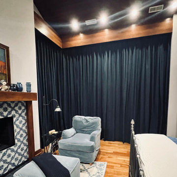 Lake Geneva- Motorized drapery and blackout honeycomb shades