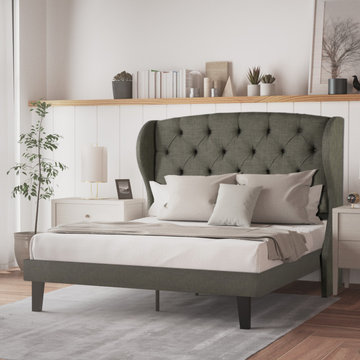 ARBO Upholstered Platform Beds with Headboards