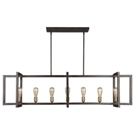 Murray Feiss F3148/7NWB 7, Light Island Chandelier, New World Bronze