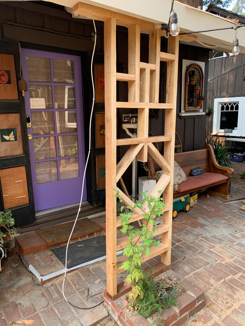 The trellis needed replacing. Palo Alto