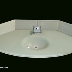Glass Integral Sinks - Vanity Tops And Side Splashes