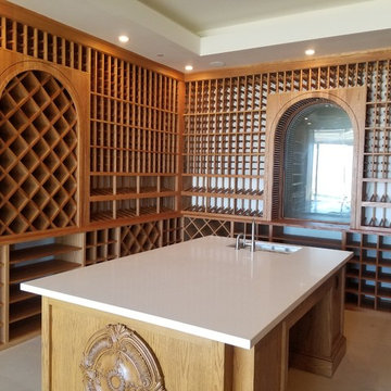 Wine Cellar with Glass Doors