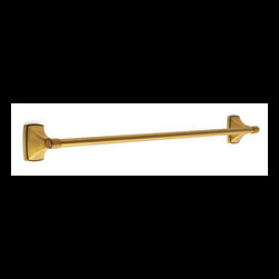 24" Gilded Bronze Towel Bar Clarendon BH26504GB - Towel Bars