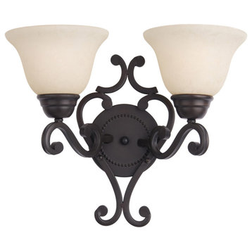 Manor 2-Light Wall Sconce, Oil Rubbed Bronze