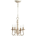 Quorum - Quorum 6006-4-70 Salento - Four Light Chandelier - Salento Four Light Chandelier Persian White *UL Approved: YES *Energy Star Qualified: n/a  *ADA Certified: n/a  *Number of Lights: Lamp: 4-*Wattage:60w Candelabra bulb(s) *Bulb Included:No *Bulb Type:Candelabra *Finish Type:Pewter