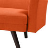 Morgan Click Clack Futon Sofa Bed, Orange