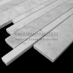 White Carrara Marble Italian Bianco Carrera Random Brick Random Strip Polished - Products