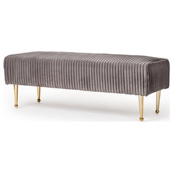 Midcentury Upholstered Benches by Design Tree Home