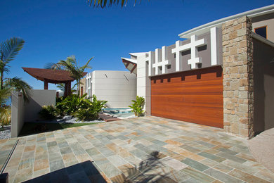 Design ideas for a beach style entryway in Sunshine Coast.