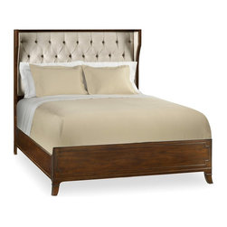 Palisades Shelter Queen Bed - Taupe - Beds