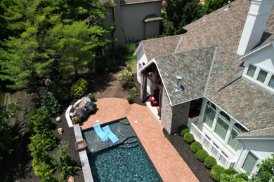 Pool - rustic pool idea in Kansas City