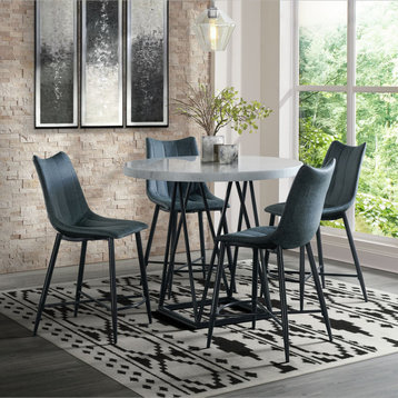 Conner 5-Piece Counter Height Dining Set-Table and 4 Chairs